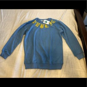 PUBLIC GOODS Sweater, Blue & Yellow SIZE XL, Brand New